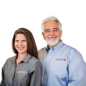 Cesar Pumariega and Kelli Staab